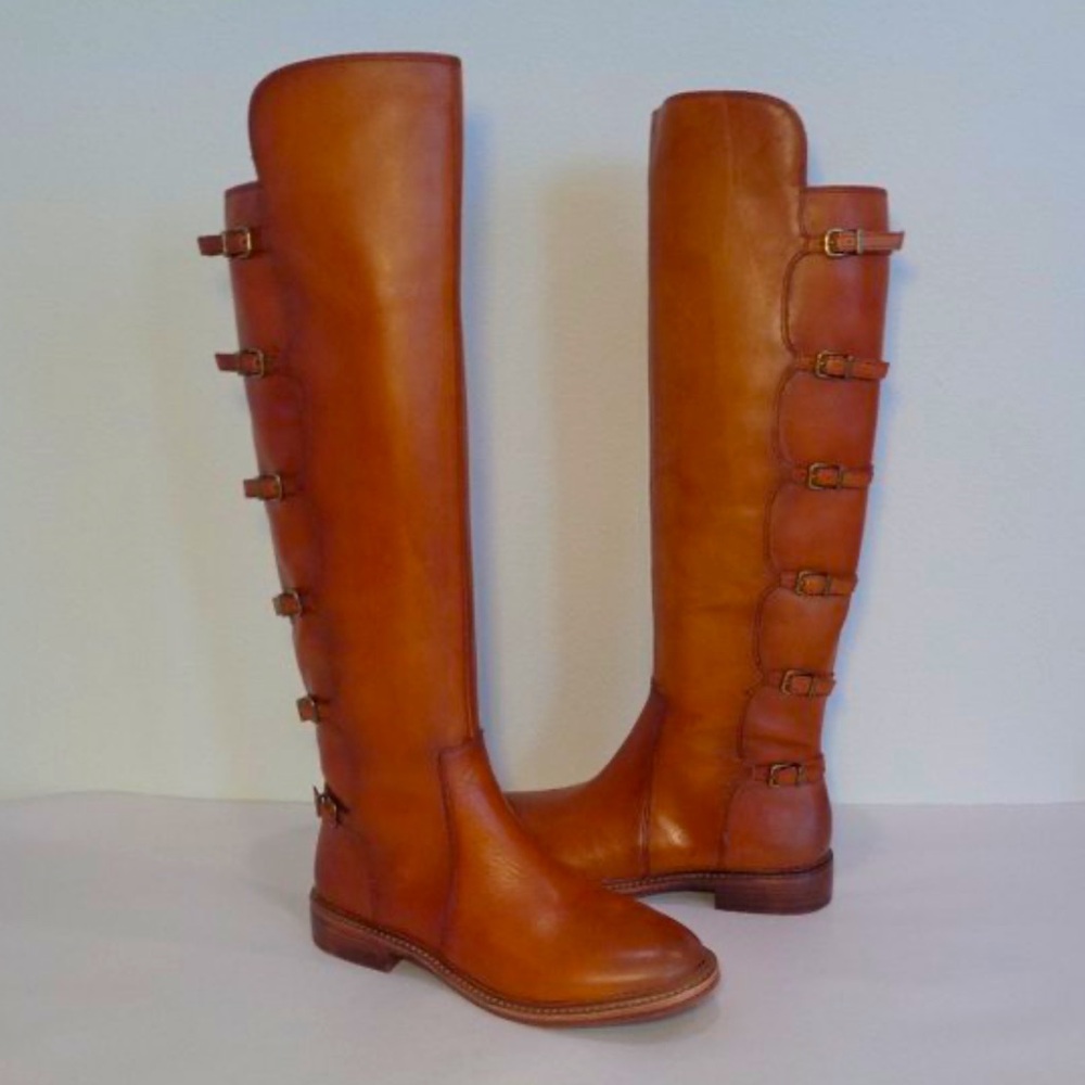 Gianni Bini Korbinn Buckle Leather Boots